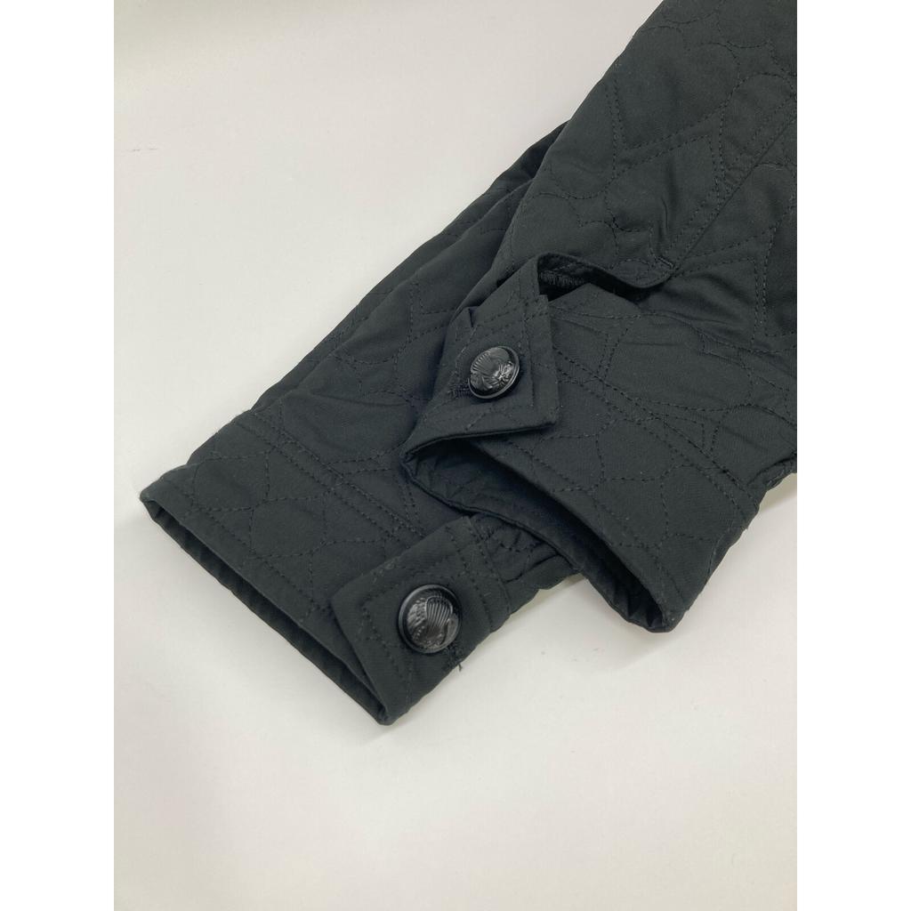 DOUBLE STANDARD CLOTHING Black Heart Quilted Short Jacket Jacket 38 blackUsed