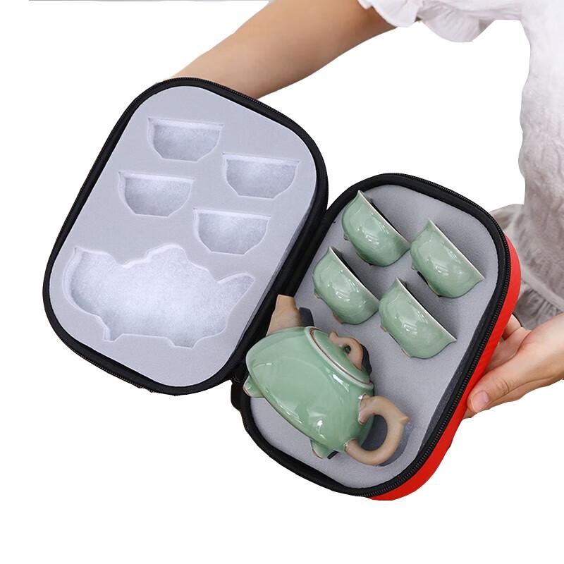 Bafangli Ge Ware Ceramic 5-Piece Tea Set