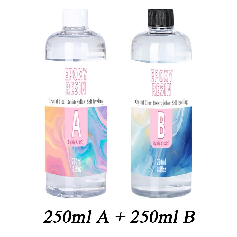10,4/17,6oz AB Epoxidharz-Set Hitzebeständig Blasenfrei Nicht Vergilbend Hart Wie Felsen Kristallklar Epoxidharz Für Beschichtung & Handwerk