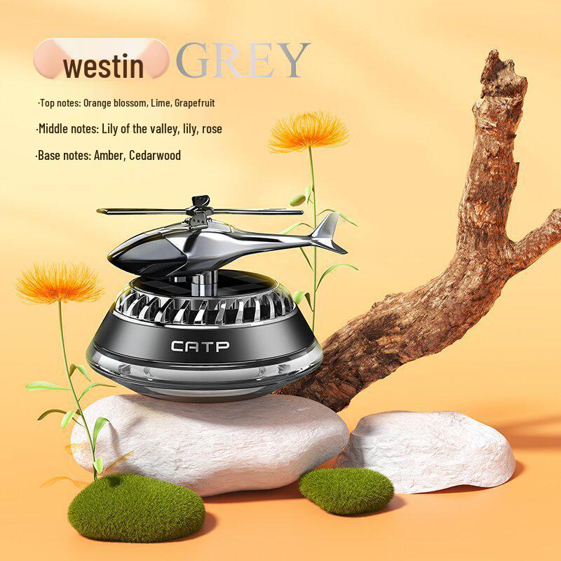 Solar-Powered Car Perfume: Aromatherapy Deodorizer & Helicopter Ornament with Lasting Light Fragrance