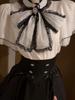 Completo due pezzi: Top in chiffon giapponese con maniche a tromba e gonna estiva attillata