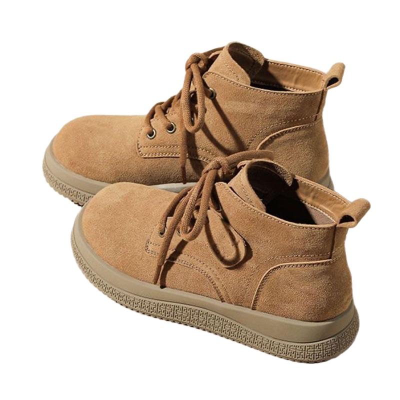 Retro Short Boots Women's Autumn New Thick-soled Versatile Lace-up Slim Martin Boots Women's Boots