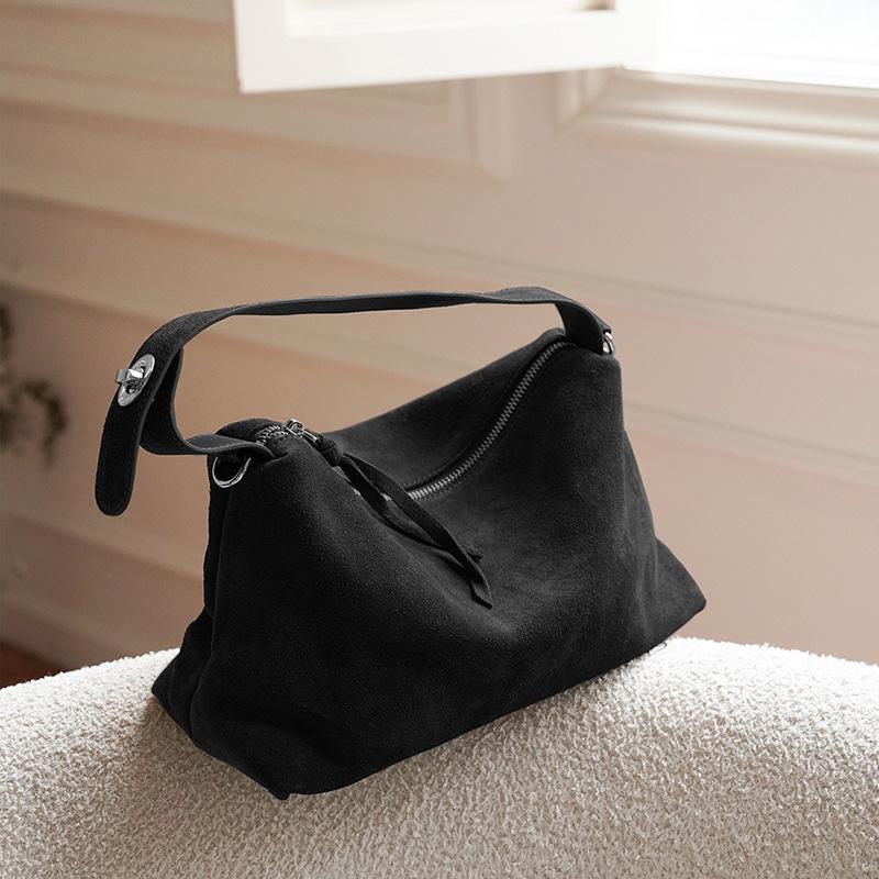 

Кожаные женские сумки, сумки-тоут большой вместимости для поездок на работу, простые и универсальные замшевые сумки, сумки подмышку.