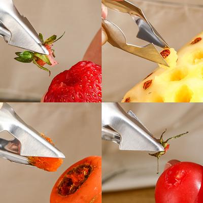 1ks Praktická škrabka na oči Ananas Nerezová ocel Odstraňovač semen Cutting Clip Co