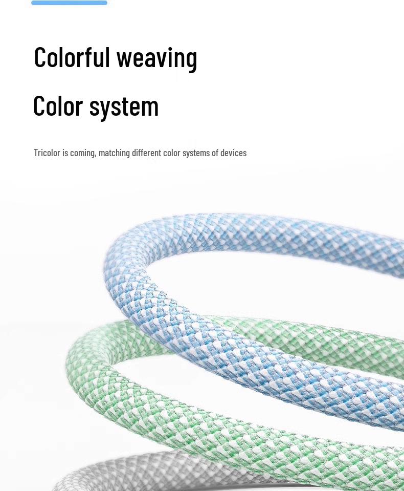 Xueen 120W Fast Three-in-One Multi-Head Charging Cable, 66W Car Compatible, for Apple Devices.