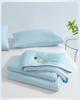 2025 A-Class Mica Cool Silk Summer Air Conditioning Quilt - Luxury Solid Color, Double Spliced, Washable