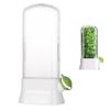 Coriander container, storage container made of ABS plastic with transparent window for space-saving design for travel kitchen in the refrigerator