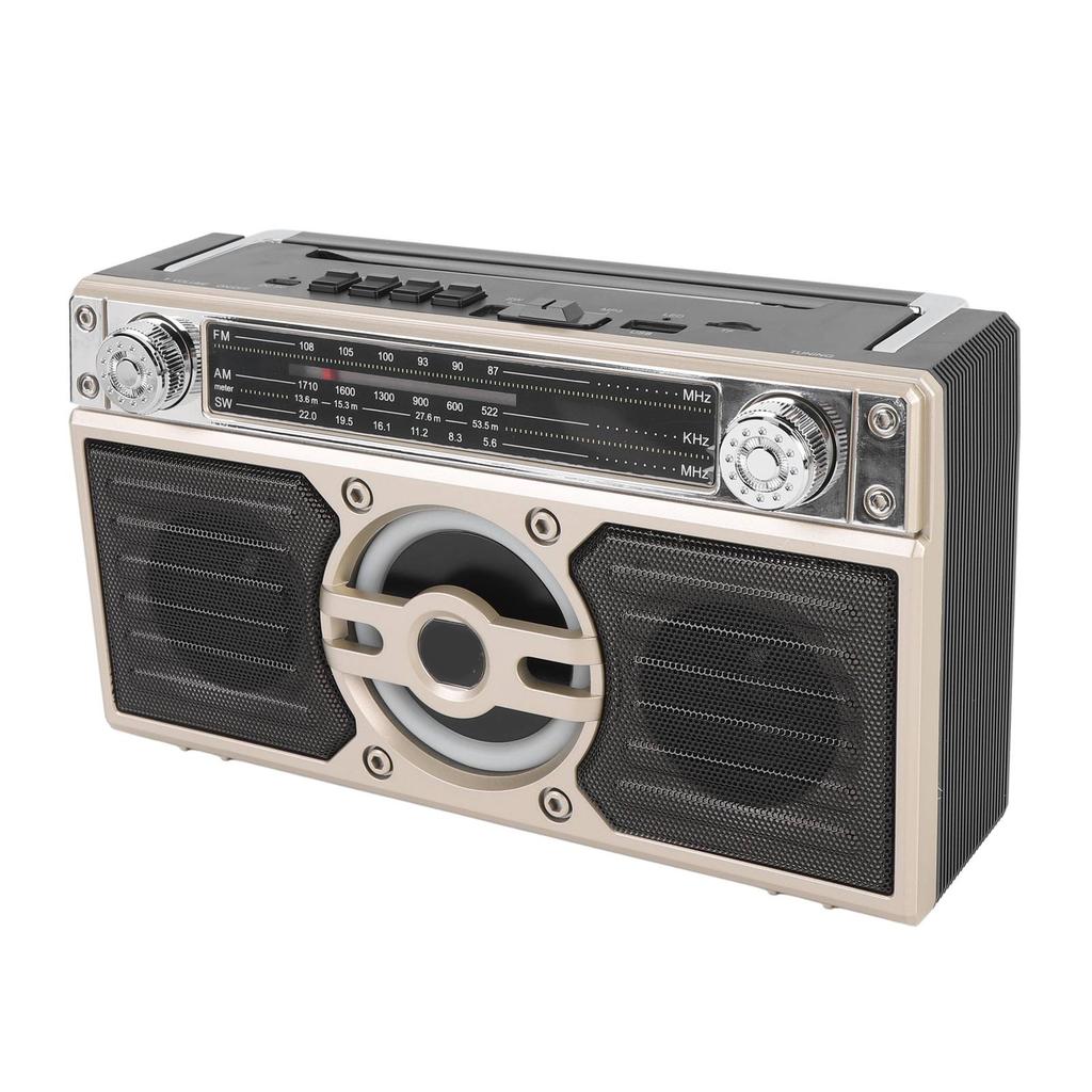 Portable Radio   Speaker Multifunctional Rechargeable Multi Band FM AM SW Radio for Travel   Play Time