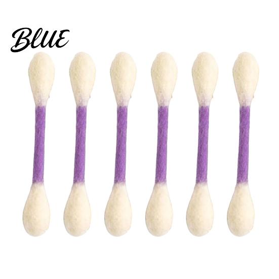 Interactive Boredom Toy 6Pcs Cotton Swabs Cat Toys with Catnip Giant Kitten Chew Sticks Indoor Teething Cats Dental Care Big Felt Swab