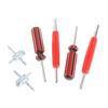 6Pcs 4-in-1 Valve Core Remover Tool Tire Repair Tool  For  Cars Trucks Motorcycles Bicycles