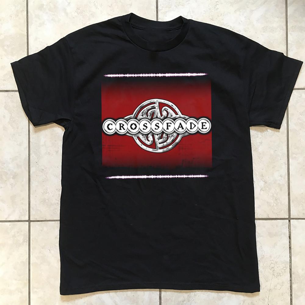 Crossfade Album Logo Classic T Shirt Black All Size Gift fans AL795