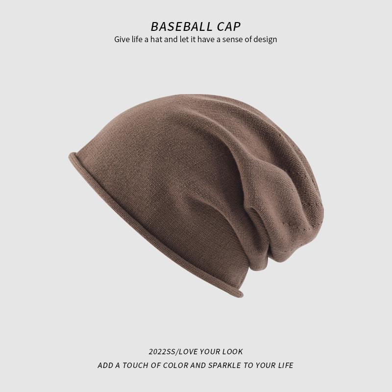 

Knitted Beanie Hat For Women With Breathable Warmth For Fall And Winter Fashion коричневий
