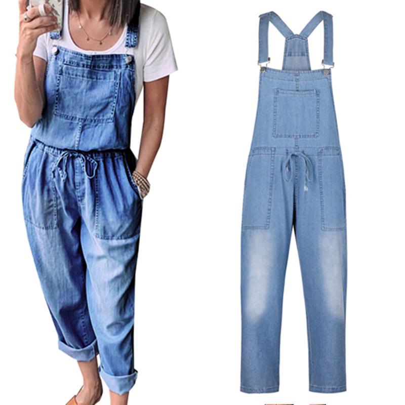 Buy Denim Jumpsuit for Women Drawstring 
