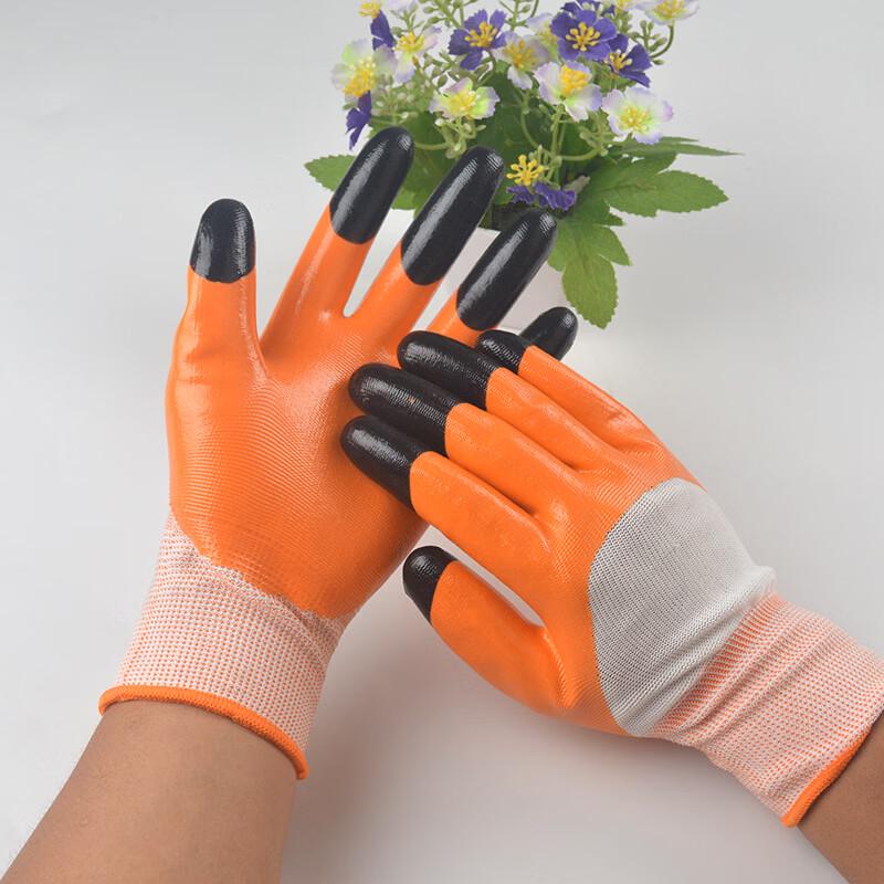 Luxin Nitrile Coated Oil-Proof Work Gloves