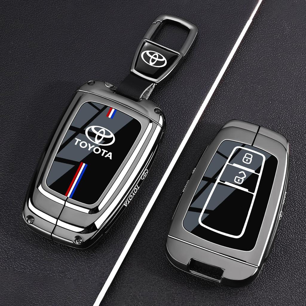Transparent Car Key Fob Case Cover Black Key Case Shell Protector For Toyota For Sienna For Venza For Car Accessories