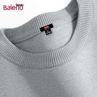 Baleno Men's Casual Crew Neck Long-Sleeve Pullover Sweater