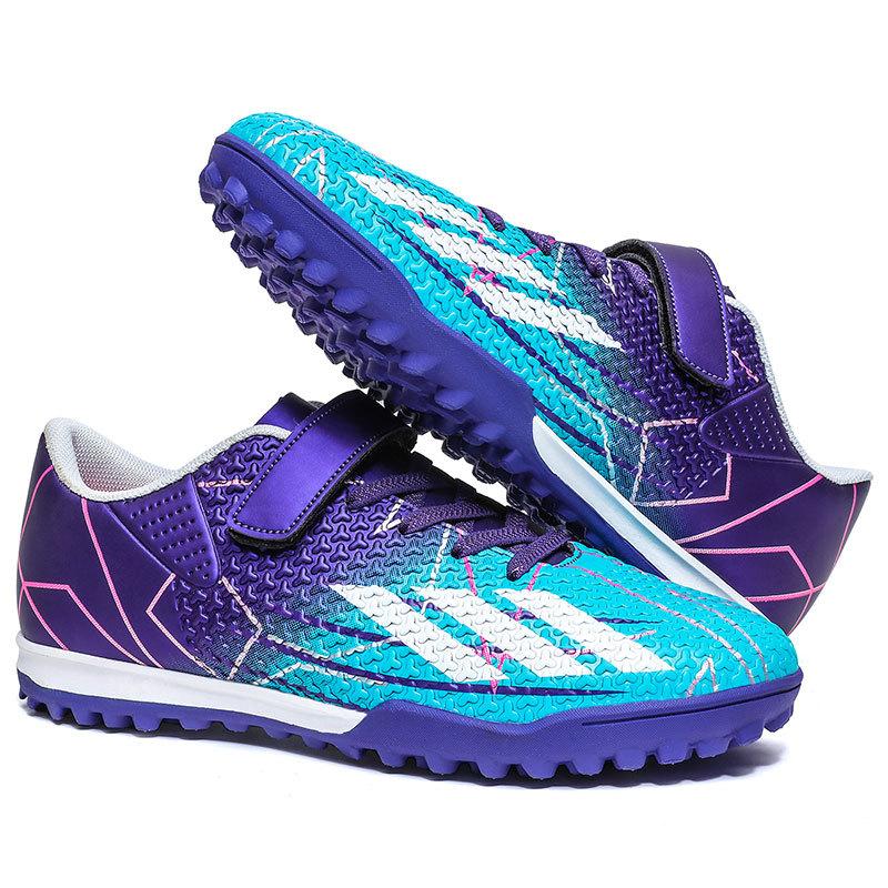 

Children s football shoes training shoes broken nails free of laces boys and girls primary school students game short nails one piece 2025 29