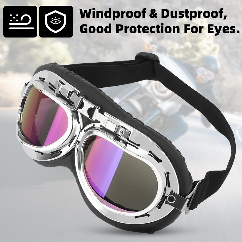 Retro Motorcycle Goggles Glasses Oculos Antiparras Gafas Moto Goggles For Harley style Helmet Antiparras Motocross