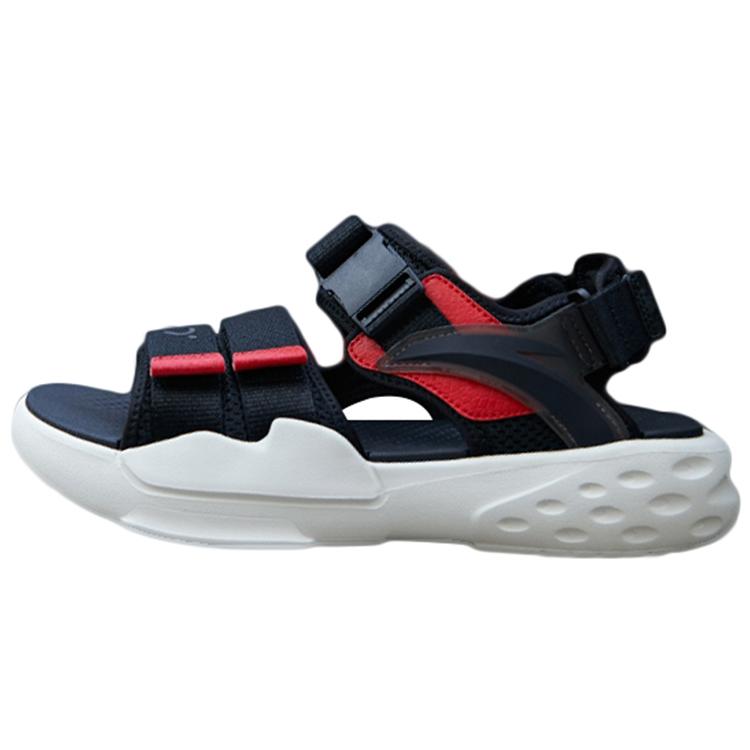 New Anta C37° Life Collection Beach Sandals Men's Black Red 912126961-2