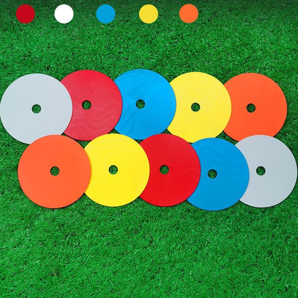 10Pcs Flat Cones Non Slip Training Spot Markers for Boxing Baseball Soccer 