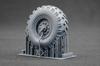 Truck Wheel Set Plastic Model Parts SCXWM35008S Scale-X 1/35 KAMAZ-4310 Weight-Deforming (7 Pieces) (for ICM) (Military Vehicle)