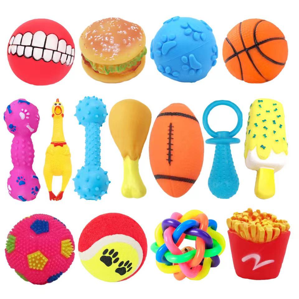 TPR Sound Teething Toy - Bite-Resistant Pet Toy for Small, Medium, and Large Dogs