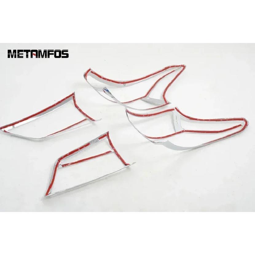 Accessories For Mitsubishi Outlander 2015-2018   Chrome Rear Light Lamp Cover Trim Taillamp Taillight Protector Frame
