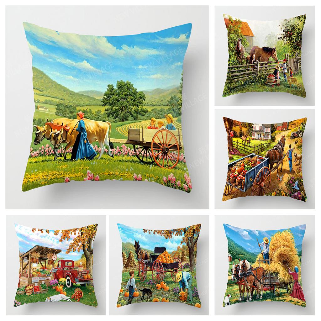 Home Living Room Decoration Cushion Covers Colorful Animals Short Plush Throw Pillow Cover45*45 Pillowcase 40x40cm 50x50 45x45