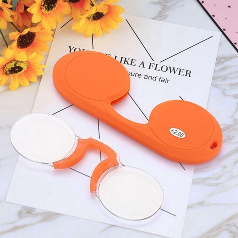 Mini Lesebrille für Damen und Herren Neutraler Nasenklemmen-Brillenrahmen für ältere Menschen 100-300