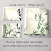 Pandas Bamboo Accents Bedding Duvet Cover Sets Duvet Covers Pillowcases Gifts (1 * Duvet Cover 2 * Pillowcases, Without Duvet Insert)