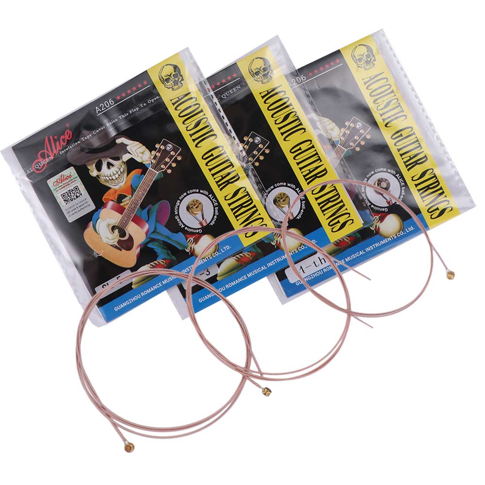 0.28mm Alice Guitar Strings 0.11inch Guitar 6 Strings Acoustic Guitar Strings Guitarist
