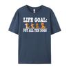 Life Goal Pet All The Dogs Dog Black Graphic Tees Female Free Shipping Clothes Tee Shirt Korean Style