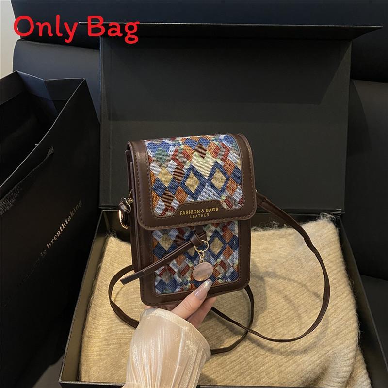 Vintage Small Square Bag With Pu Material For Daily Casual Wear