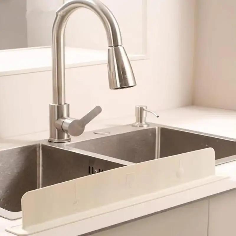 1 Stück Silikon Küchenspüle Wasserspritzschutz Waschbecken Spritzschutzstopper Wasserdicht Spritzschutzgitter Bar Wasserschutzbrett