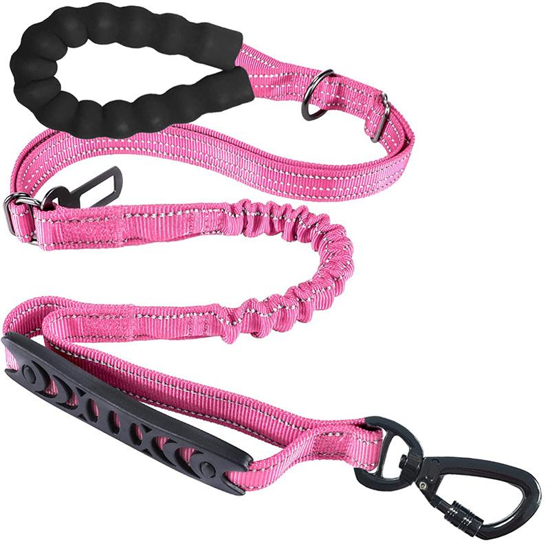 Pet Dog Leash Medium and Large Dog Tactical Safety Leash Frog Buckle Hasp Reflective Explosion-proof Dog Leash