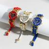 Reloj de Moda para Mujer Pulsera Versátil Pulsera Trenzada Reloj de Cuarzo para Mujer