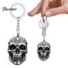 Compact Hanging Accessory 3D Printed Skull Keychain, Detailed Skeleton Key Ring Pendant for Carving Bag Backpack, Spooky Cool Accessory, Halloween
