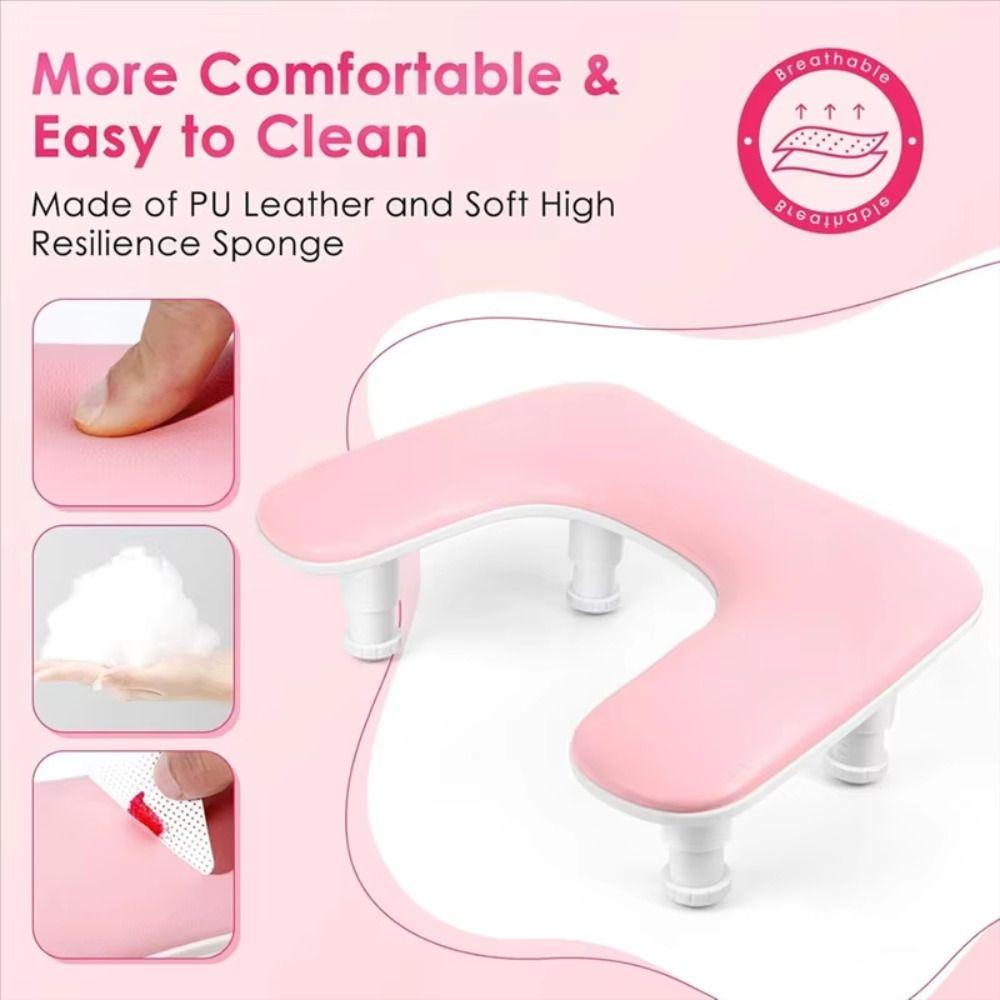 Ergonomic Nail Arm Rest Cushion U-shaped Arm Rest Stand Manicure Hand Pillow  Nail Accessories