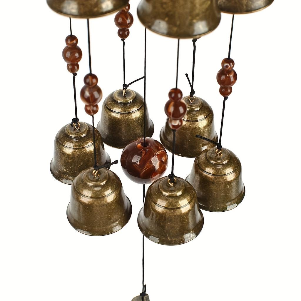 Bird Nest Wind Chime, Bird Bells Chimes with 12 Wind Bells for Glory Mother'S Love Gift, Garden Backyard Church Hanging Decor