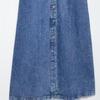 2025 Spring/Summer Women's Casual Denim Dress - Long-Sleeve, Single-Breasted, Lapel Design