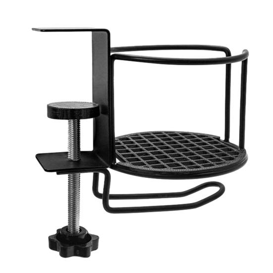 

Металлический держатель для стаканов с C-зажимом, регулируемое крепление на стол, подходит для кружек, бутылок, банок, прочный, устойчивый к ржавчине, подставка для напитков для лодок, автодомов, офисов 1pc