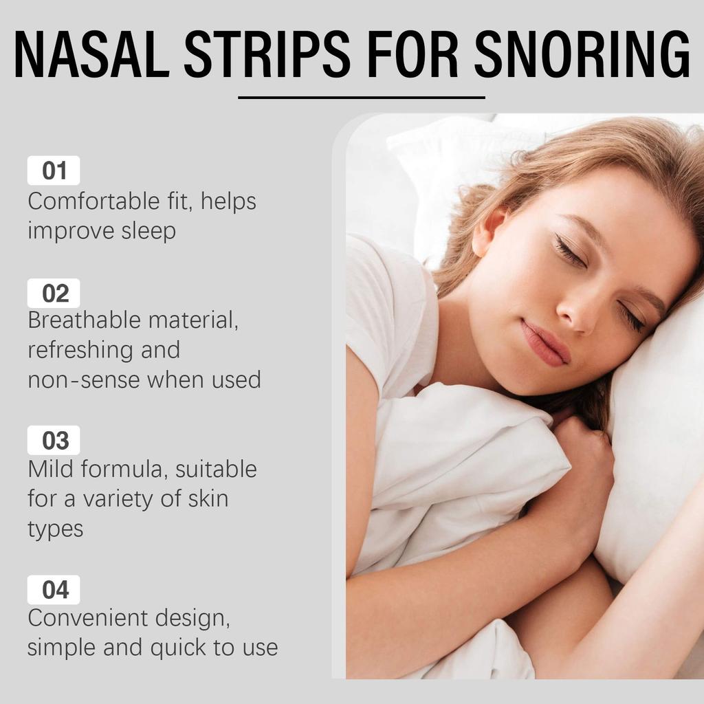 Anti-Snoring Sleep Nose Patch Relieves Nasal Discomfort And Ensures A Comfortable Night's Sleep