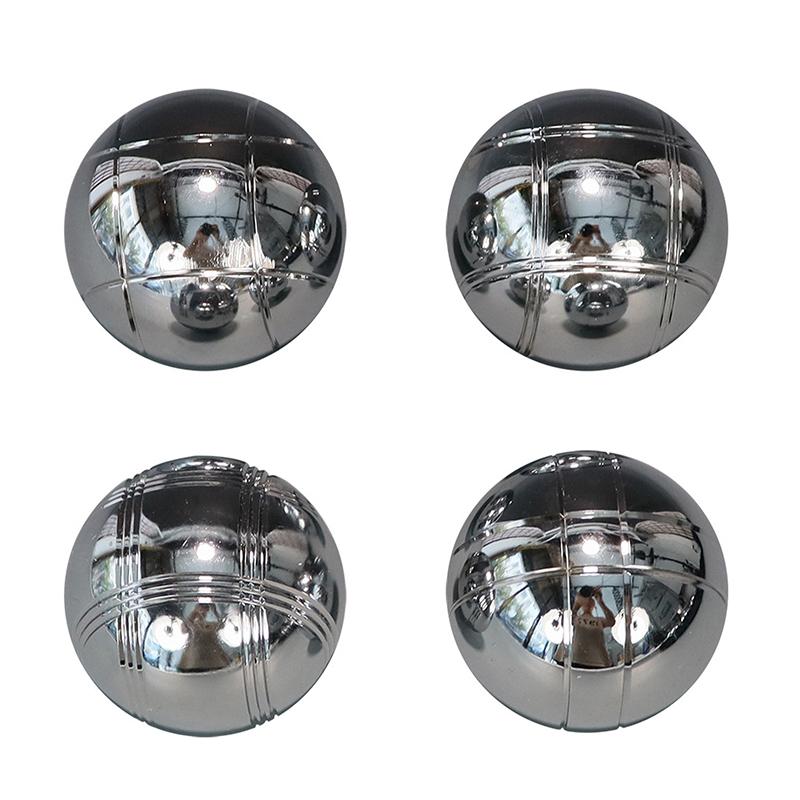 Metal Bocce Ball Outdoor Petanque Set 3 6 8pcs Fun Family Lawn Game for Beach Activities