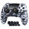 JYXETOV PS5 Edge Controller Ergonomic Silicone Free 8 Button Charges with Original Printing Pattern Cover, Protection, Caps, Charger, Non-Slip Design,