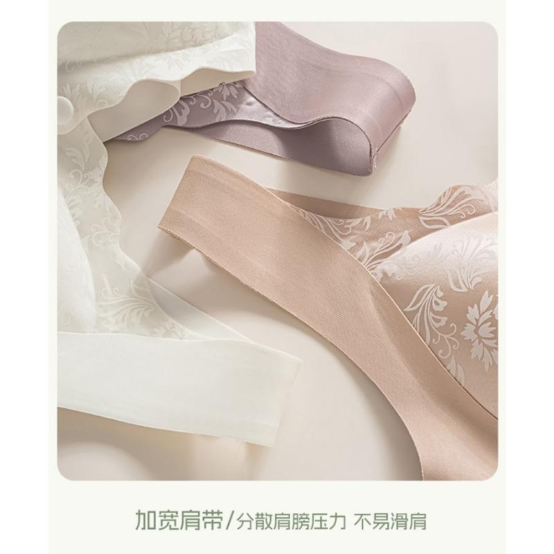 Women S Middle Aged Wireless Bra Vest Style Push Up Comfortable Underwear
