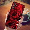 For Samsung Galaxy A55 5G Case Black TPU Silicone Beautiful Pattern Phone Cases for Galaxy A55 Shockproof Soft Cover A 55 6.6''