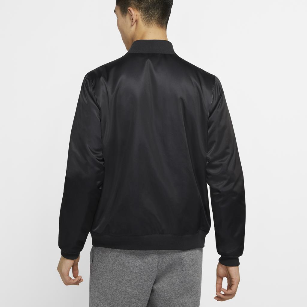 Jordan MA-1 Bomber Jacket With Baseball Collar And Long Sleeves Men Outerwear Black CD5760-010