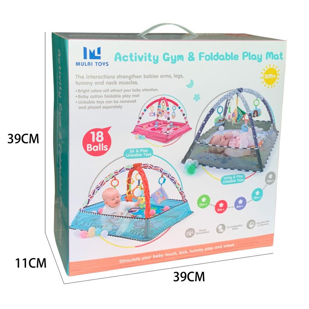 Baby Ocean Ball Fence Gym & Crawling Mat for 0-36 Months