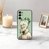 D-Dr S-STONE S-Senku I-Ishigami-DSSI Phone Case Black Silicone Soft For Samsung S25,S24,S21,S22,S23,S30,Ultra,S20,Plus,Fe,Lite