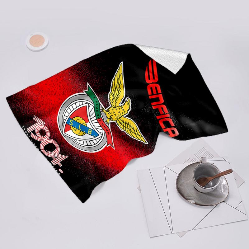 proof beach towel with Sport Lisboa e Benfica pattern - soft,absorbent,quick-drying,machine washable - perfect for swimming,camping,bathing